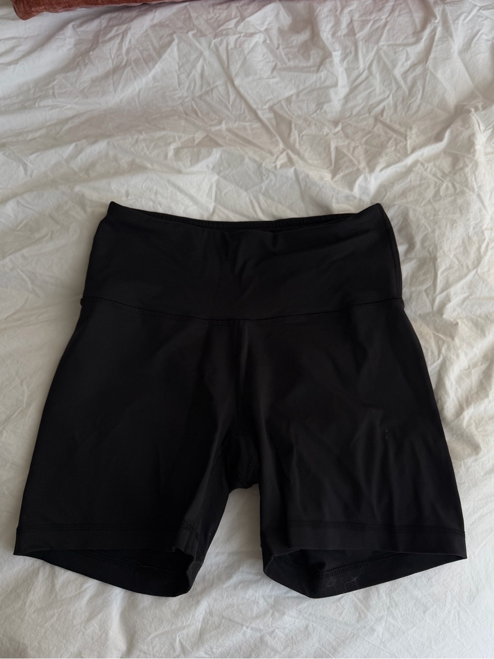 90 Degree By Reflex Black High-Waisted Biker Shorts